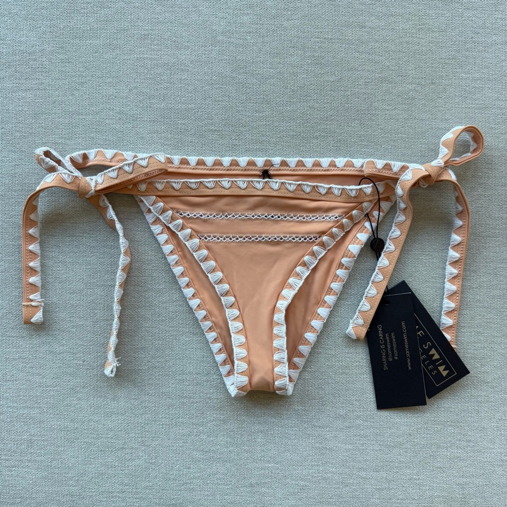 NWT Same Los Angeles ‘The Tease’ Side Tie Bikini Bottoms